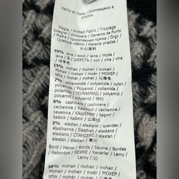 S Max Mara Women Cardigan Large Wool Mohair Cashmere Italy - Picture 9 of 9